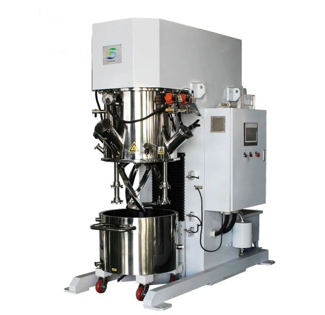 Vacuum Double Planetary Mixer With High Speed Disperser